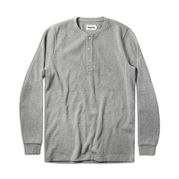 Taylor Stitch Waffle Heavy Bag Henley - Picture 1 of 5